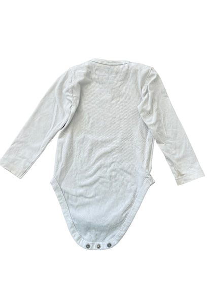 Two Long-Sleeve Rompers - Size 74-80 (6-12M)