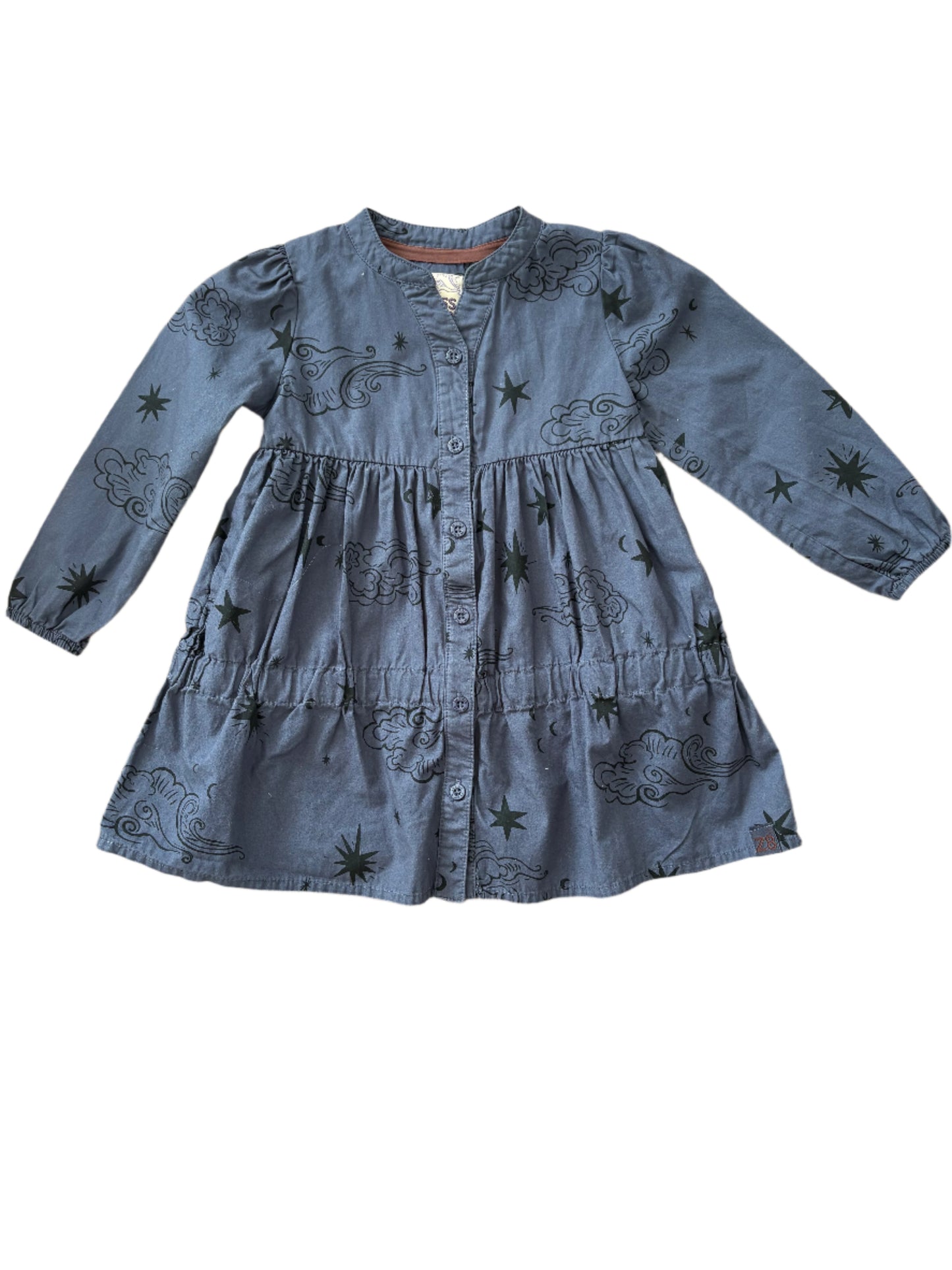 Long-sleeve Dress - Size 80(9-12M)