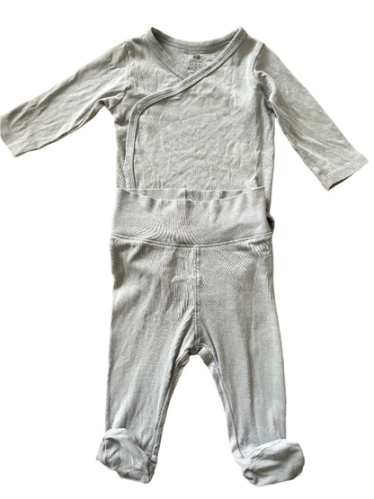 Bodysuit and Trousers Set - Size 62 (2-4M)