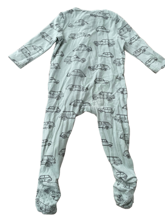 Groene auto Onesie - maat 74-80 (6-12M)