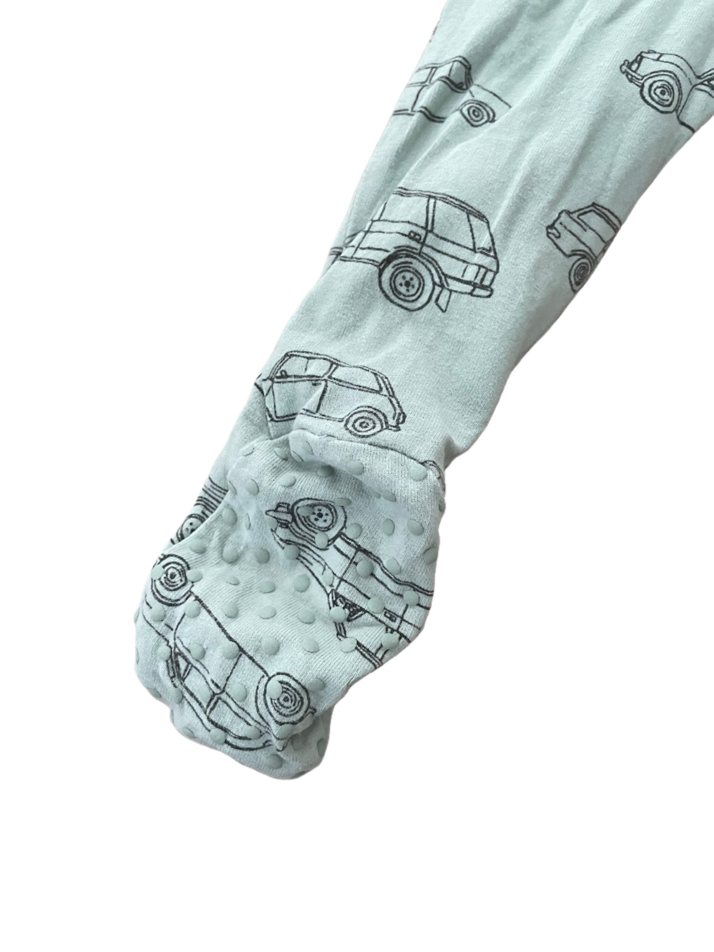 Groene auto Onesie - maat 74-80 (6-12M)