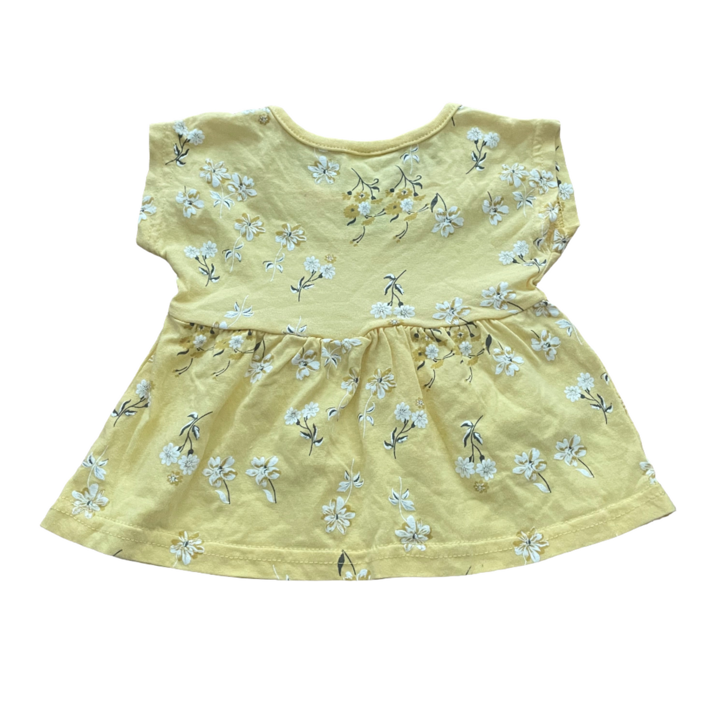Gele jurk - maat 62 - 68 (3-6M)