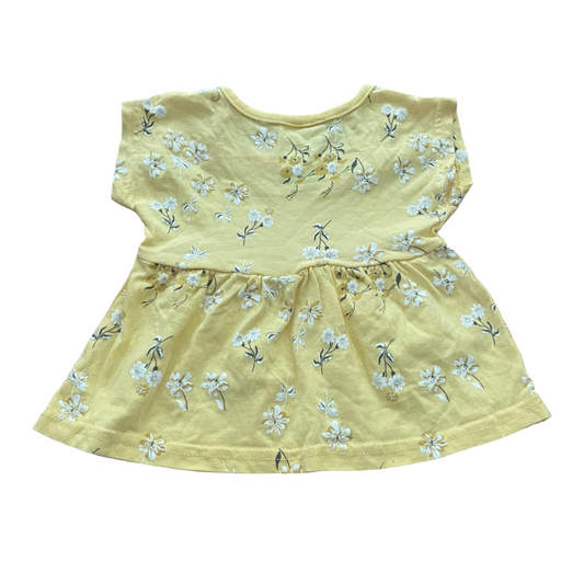Gele jurk - maat 62 - 68 (3-6M)