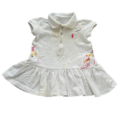 Ralph Lauren jurk met korte mouwen - maat 60 (3M)