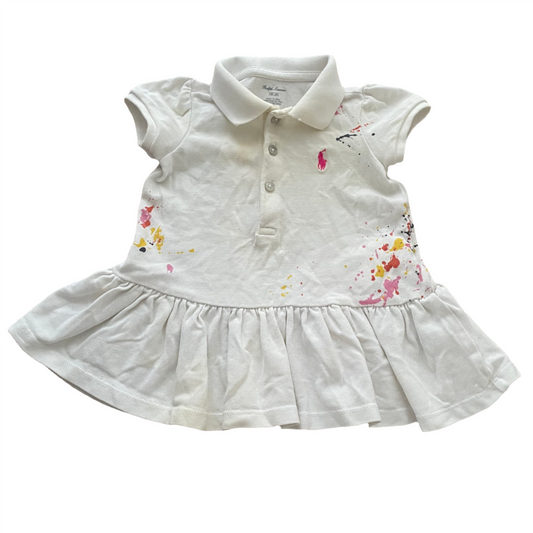 Ralph Lauren jurk met korte mouwen - maat 60 (3M)