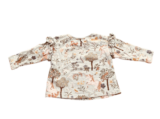 Twee shirts met lange mouwen - maat 62-68 (3-6M)