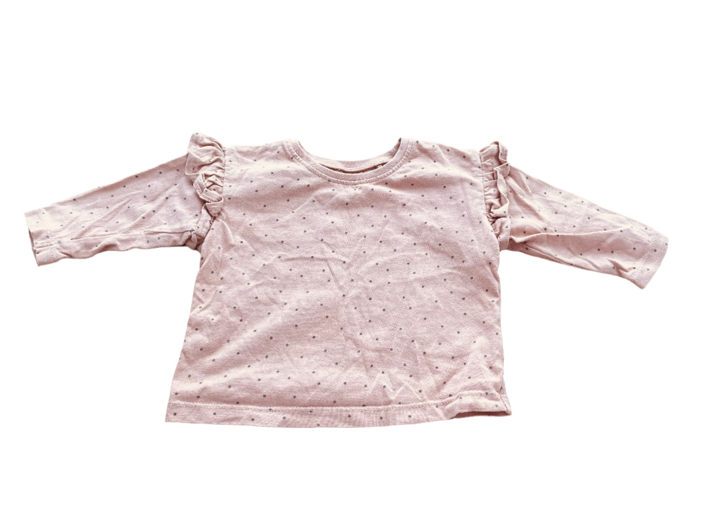 Twee shirts met lange mouwen - maat 62-68 (3-6M)