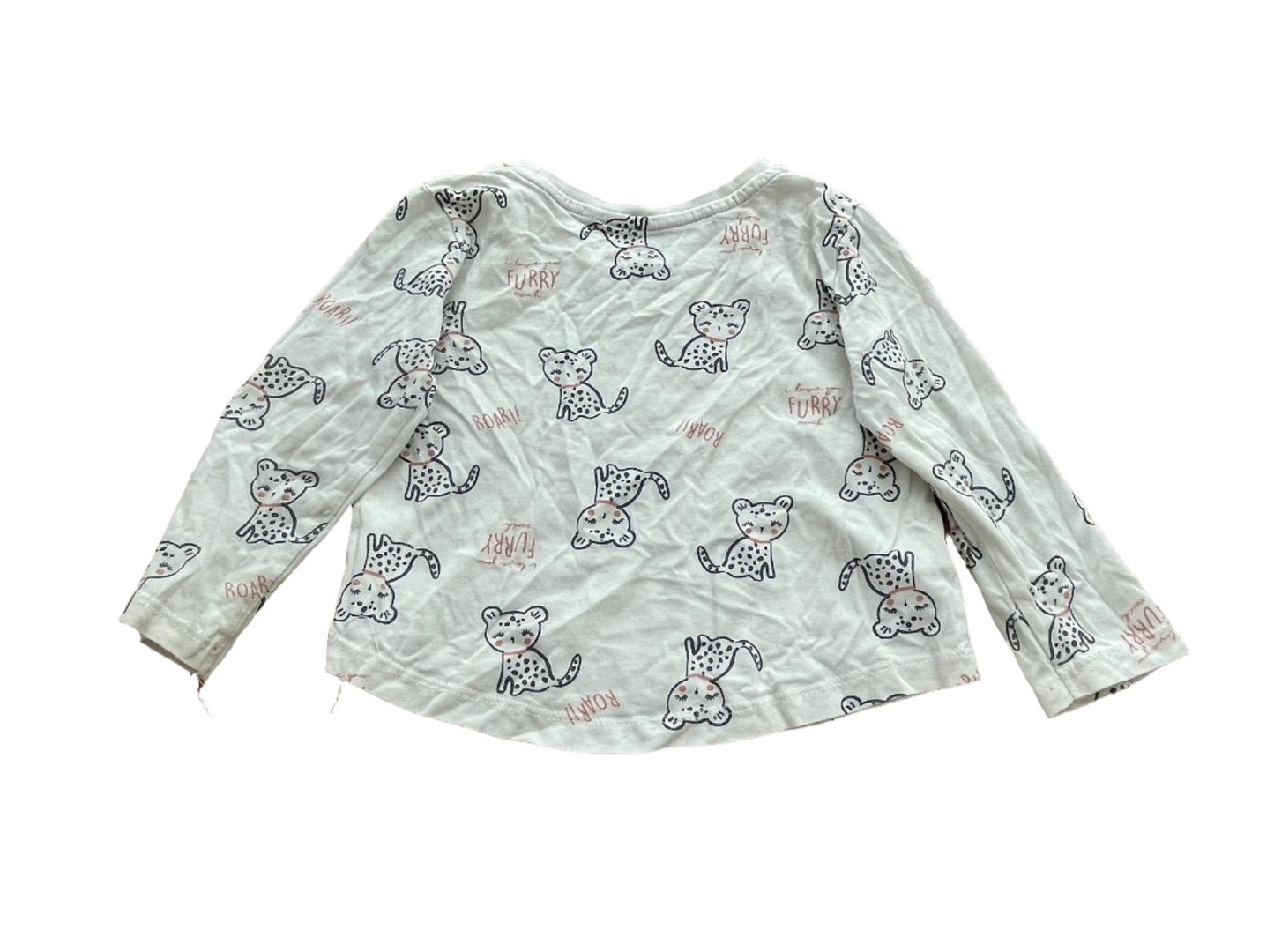 Shirt met lange mouwen - maat 74 - 80 (6-12M)