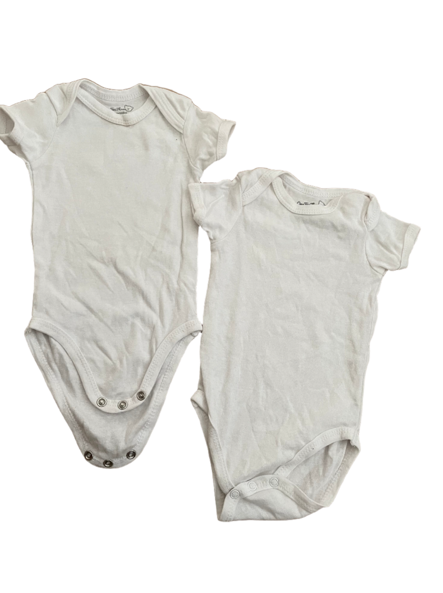 Set van 2 rompertjes - maat 62 - 68 (3-6M)
