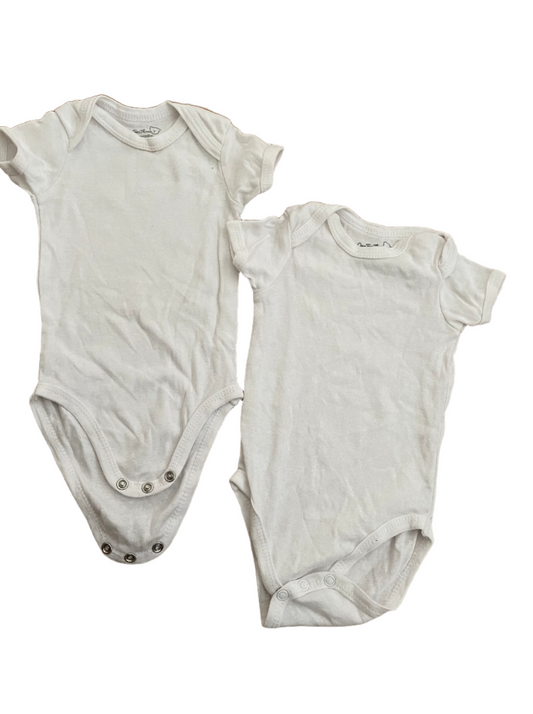 Set van 2 rompertjes - maat 62 - 68 (3-6M)