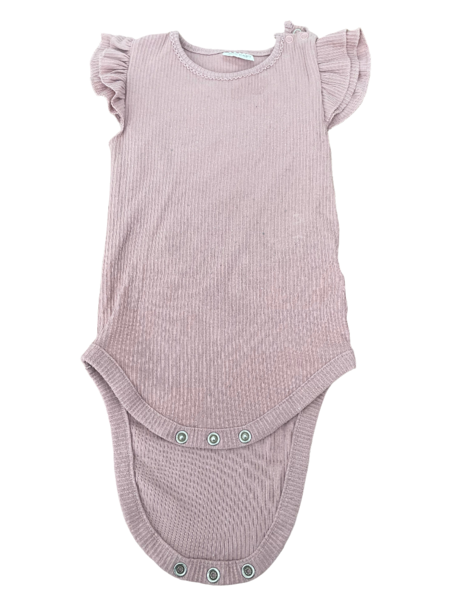 Set of two short sleeve rompers - size 74 (6-9M)