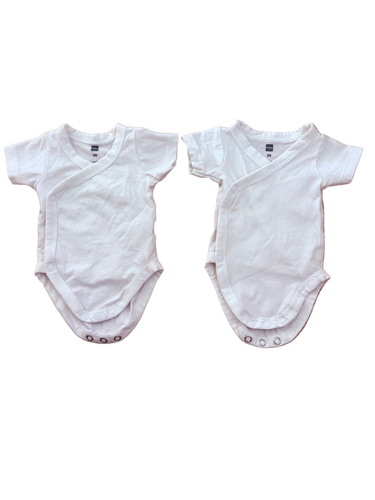 Set of Two Rompers - Size 50 (Newborn-1M)