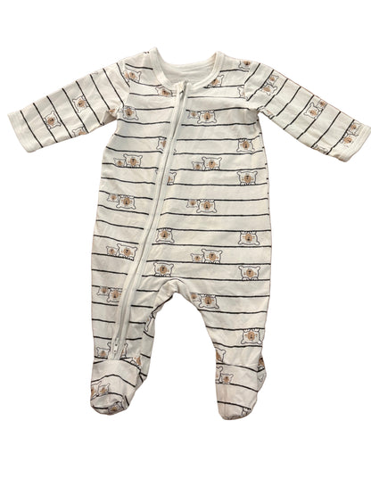 Long-Sleeve Onesie - Size 56/60 (1-3M)