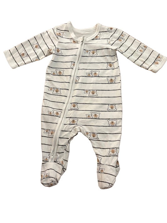 Long-Sleeve Onesie - Size 56/60 (1-3M)