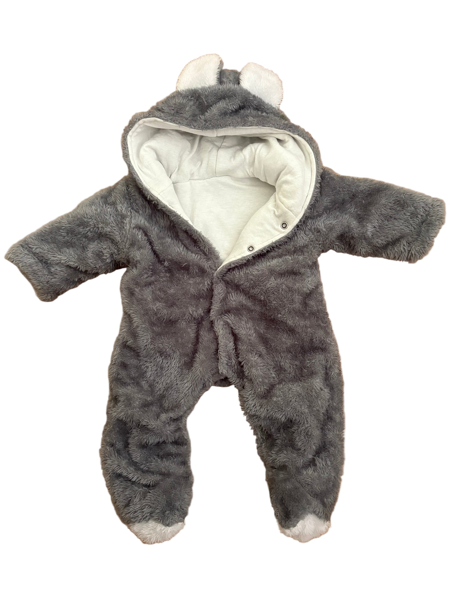 Teddy Onesie - Size 50/60 (0-3M)