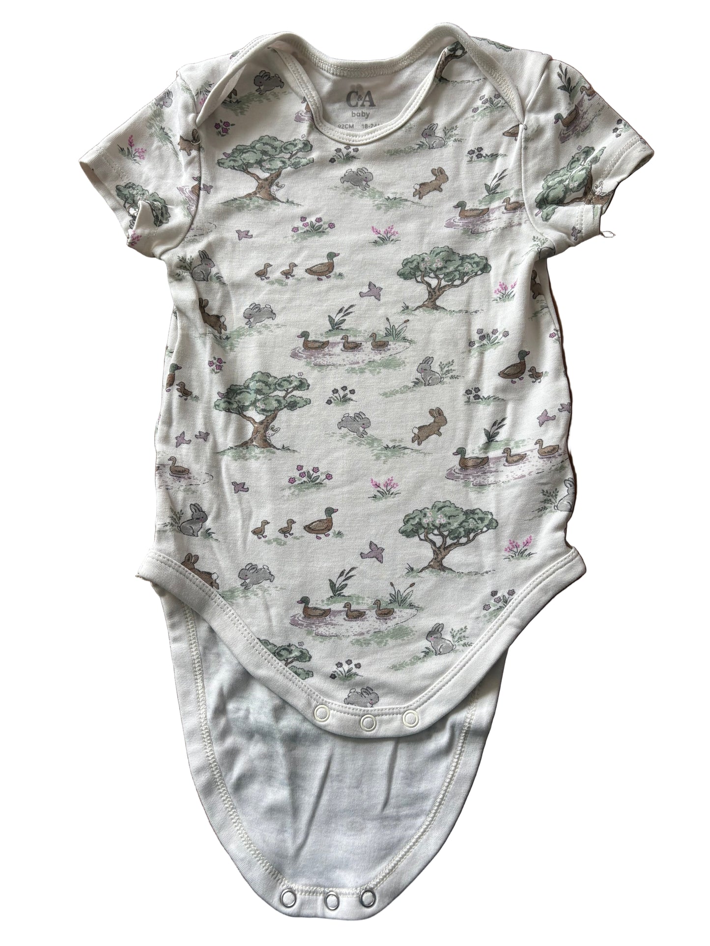 Short-Sleeve Romper - Size 92(18-24M)