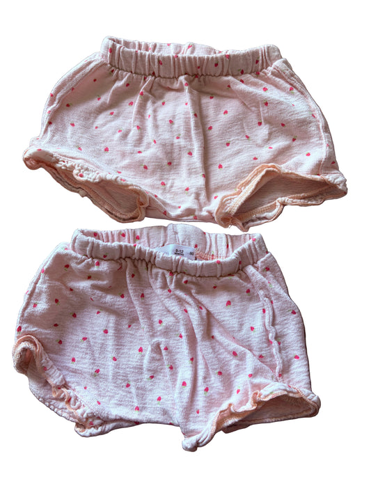 Set of 2 Shorts - Size 80 (9-12M)