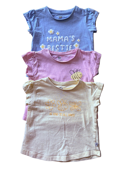Set of 3 Short-Sleeve T-Shirts - Size 86 (12-18M)