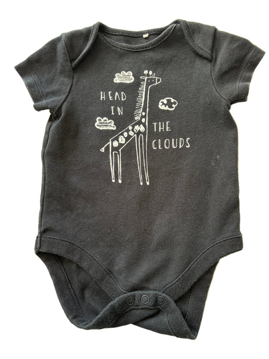 Short-Sleeve Romper - Size 74 (6-9M)
