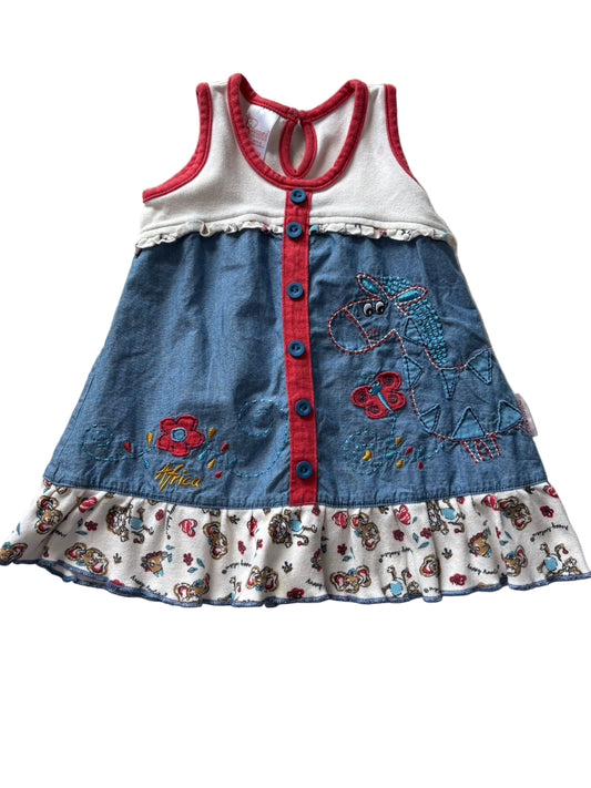 Sleeveless Dress - Size 86/92 (12-24M)