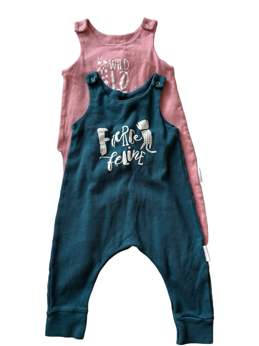 Two Dungarees - Size 92 (18-24M)