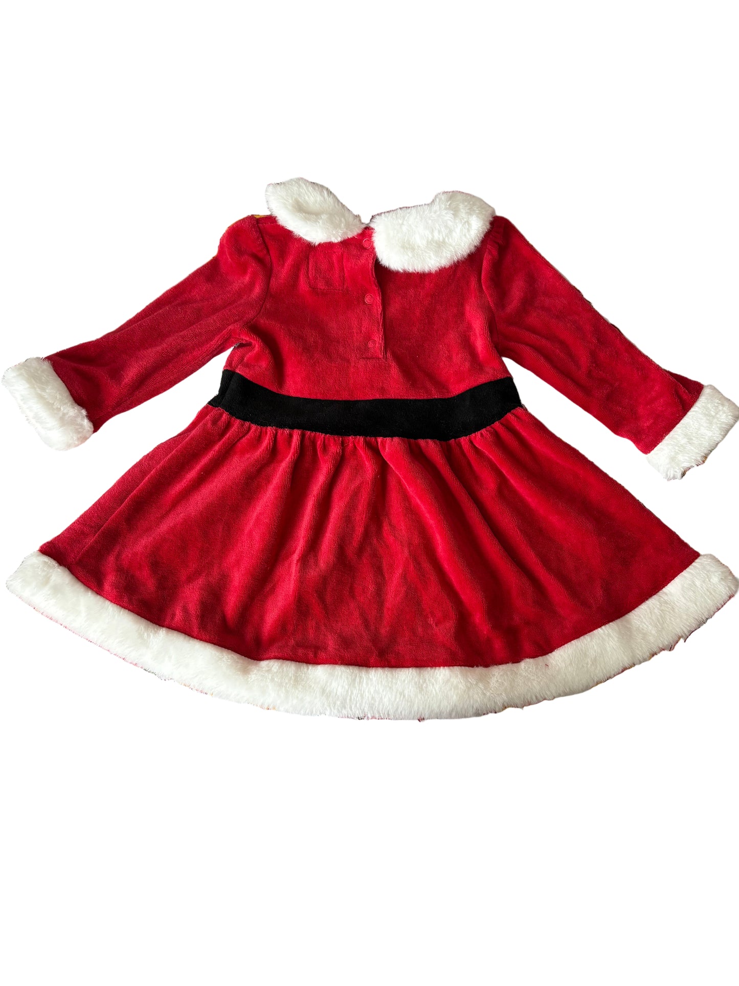 Long-Sleeve Christmas Dress - Size 80 (9-12M)