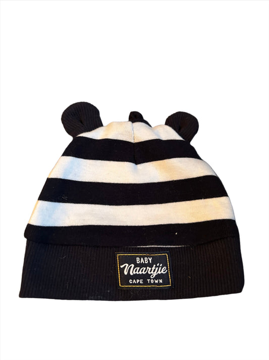 Baby Naartjie beanie with cat ears