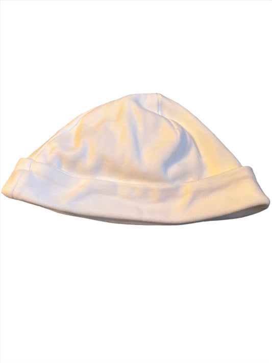 POLO RALPH LAUREN Katoenen muts - Beanie - wit - maat 50 (pasgeboren)