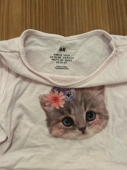 Prachtige kattenjurk - maat 92 (3 jaar)