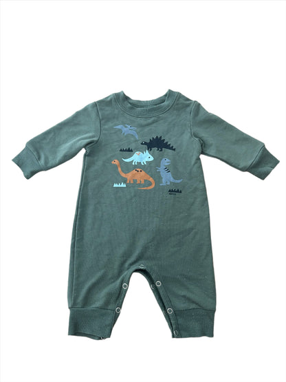 Groene playsuit - maat 62 (3-6M)