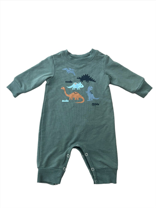 Groene playsuit - maat 62 (3-6M)