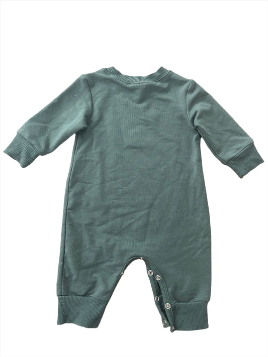 Groene playsuit - maat 62 (3-6M)