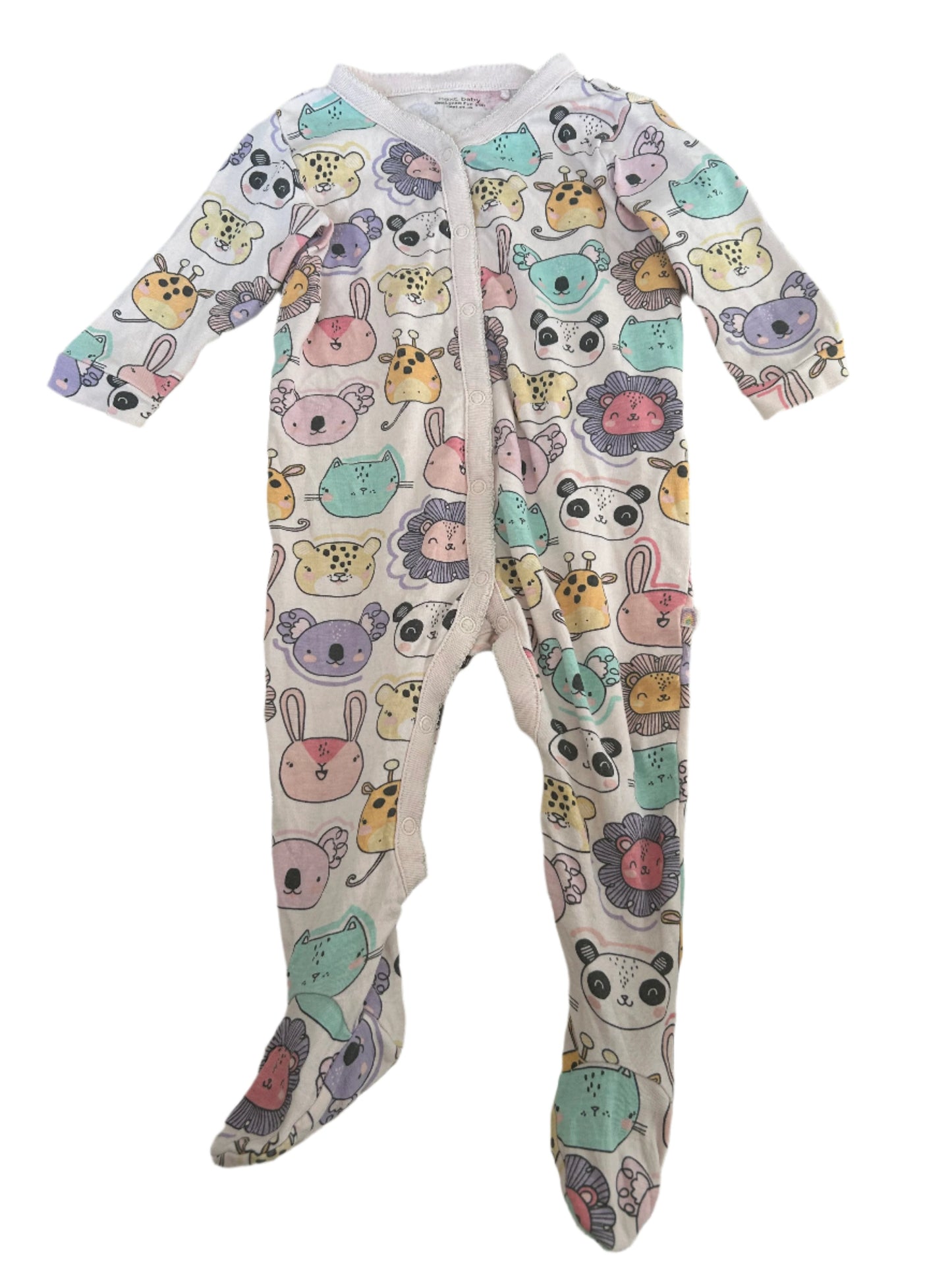 Twee-pack rompertjes met lange mouwen - maat 80 (9-12M)