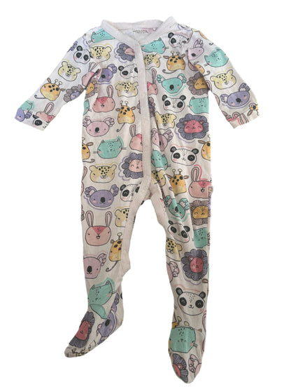 Twee-pack rompertjes met lange mouwen - maat 80 (9-12M)