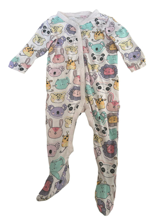 Twee-pack rompertjes met lange mouwen - maat 80 (9-12M)