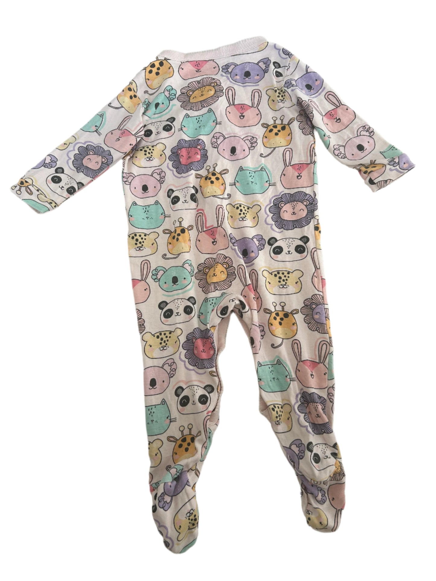 Twee-pack rompertjes met lange mouwen - maat 80 (9-12M)