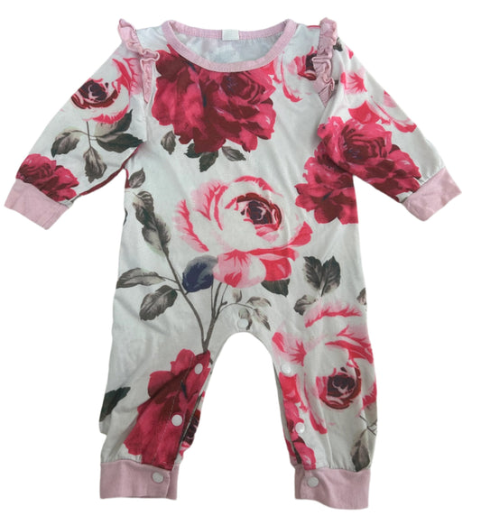 Onesie met driekwart mouwen - maat 70 (6M)