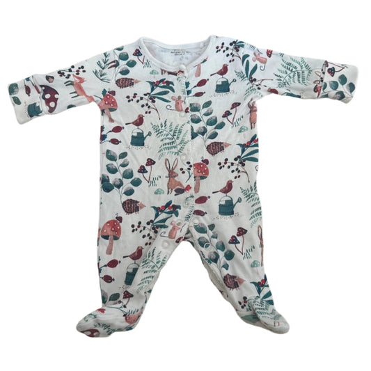 Onesie met lange mouwen - maat 50 (pasgeboren)
