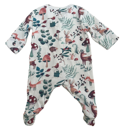 Onesie met lange mouwen - maat 50 (pasgeboren)