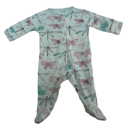 Onesie met lange mouwen - maat 50-60 (0-3M)