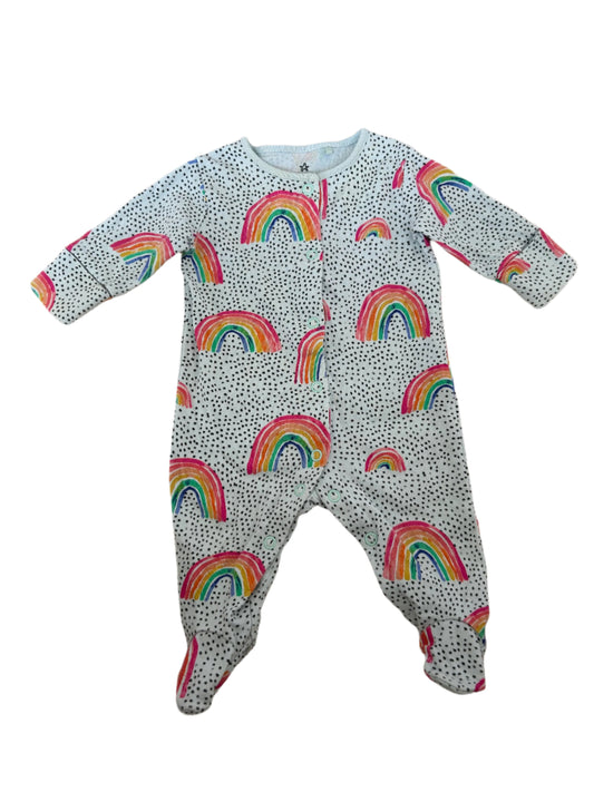 Onesie met lange mouwen - maat 50 (0-1M)