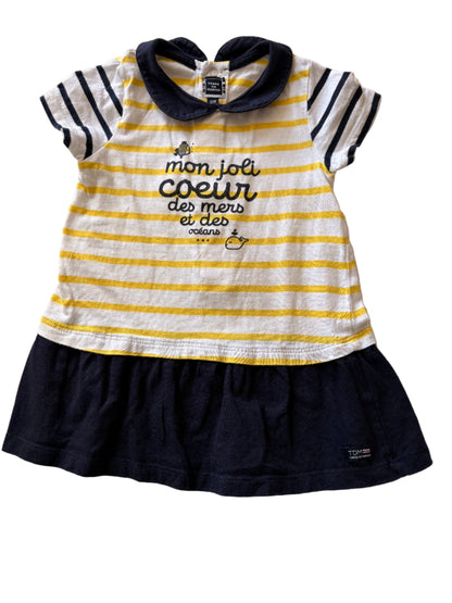 Short-Sleeve Dress - Size 86 (12-18M)