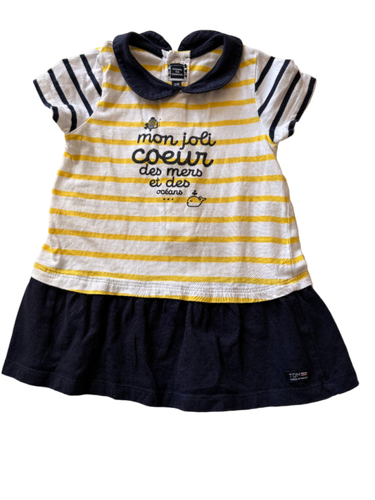 Short-Sleeve Dress - Size 86 (12-18M)