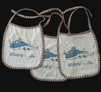 KLM flying bluey bibs