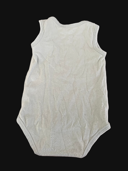 light blue romper back